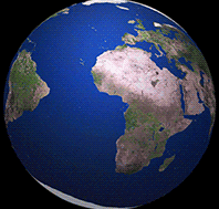 spinning earth